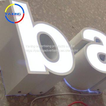 outdoor custom led acrylic light box with led letter sign logo