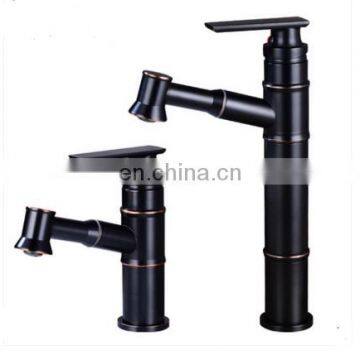 Pull Down Black Vintage Lavatory Basin Sink Faucet Pull Out Basin Mixer Tap for Above Counter Basin photo-5