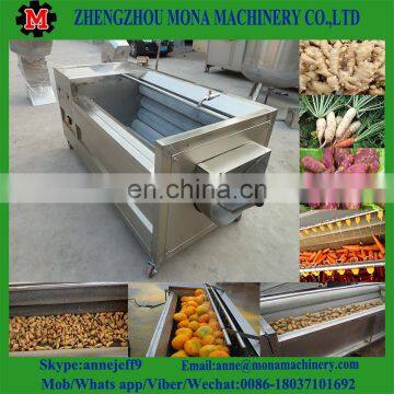 Brush type industrial automatic fruit vegetable cassava carrot taro kiwi skin potato vegetable washing machine