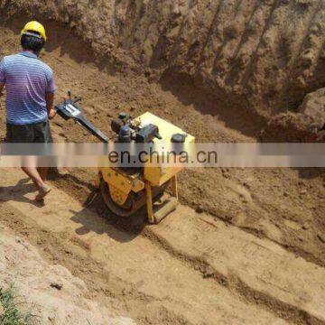 Mini Hand Manual Vibration Double Wheel Road Roller Compactor for Construction photo-7