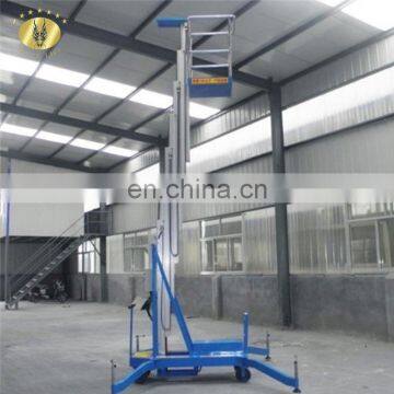 7LSJLI Shandong SevenLift 6m hydraulic jack Mobile Aluminium Vertical lifts single mast air lift for paint