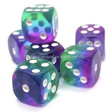 OEM Muti-color Mixed Plastic Acrylic Dice/muti-side Dice photo-2