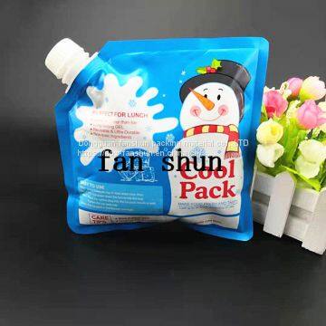 Domestic ice bag/drop resistance/freezing resistance -30 ℃ edible/ice nozzle bag sealed aluminum foil bags on three sides