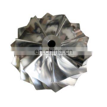 T88-38G 76.00/96.00mm 7+7 blades turbo milling/aluminum 2618/billet compressor wheel