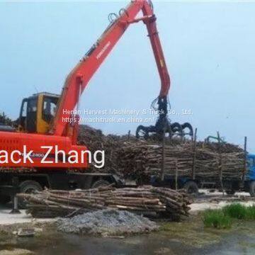 China 26 Ton 1.0cbm Hydraulic Tyre Grapple Excavator Grab Wood Machine photo-3