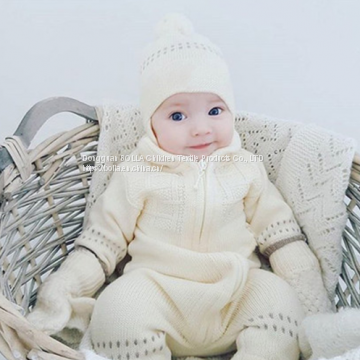 Wholesale Products Unisex Baby Winter Clothes Romper Baby Girl 3-24 Months Baby Siamese Jumpsuit With Cap photo-5
