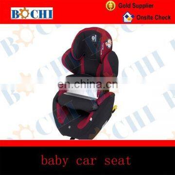 ISOFIX red baby car seat with anti-stamping front fence, with ECER44/04