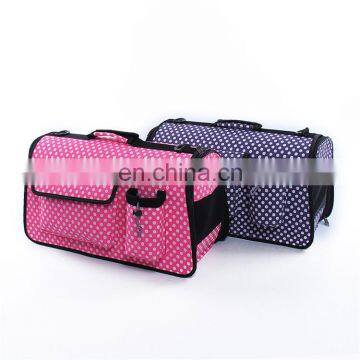 Polka dot princess cute dog carrier carry tote bag pet cages carriers