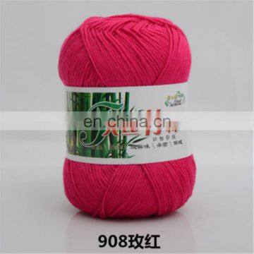 China Oeko Tex Knitting Yarn Manufacturers Wholesale Cotton Bamboo Blended Yarn 50g Balls for Hand Knitting photo-6