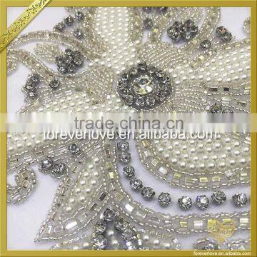 Embroidery High Quality Bridal Appliques Rhinestone FHA-048 photo-2