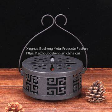 Home Creative Antique Mosquito Incense Burner With Lid Fireproof Incense Burner Portable photo-3