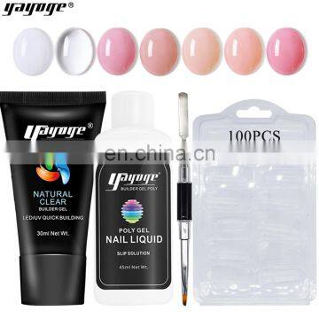Cleaner Plus 30ml 7 Colors 4pcs False Nail Tips 100 Pcs Nail Extension uv Gel Kit Beauty Personal Care photo-2
