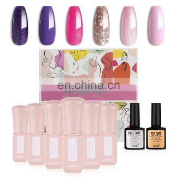 Nail Beauty Care Product 6ml 6 Pieces Nail Gel Polish Set With Gift Box Package photo-6