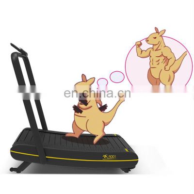 mini foldable manual self-powered home use fitness body strong gym equipment woodway foldable Curved treadmill & air runner