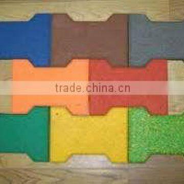 Rubber pavers