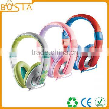 Promotional hot selling powerful bass music hifi colorful headphones for MP3