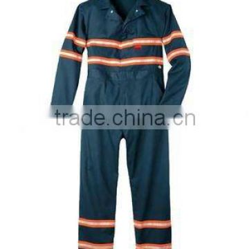 100% cotton fire retardant coverall with reflective tape