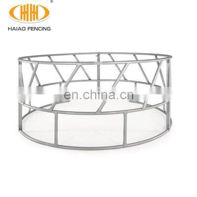 Natural Livestock Animal Hay Feeder, Locking Bale Cattle Feeder photo-4