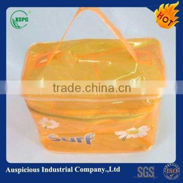 clear pvc tote plastic shower bag with zipper