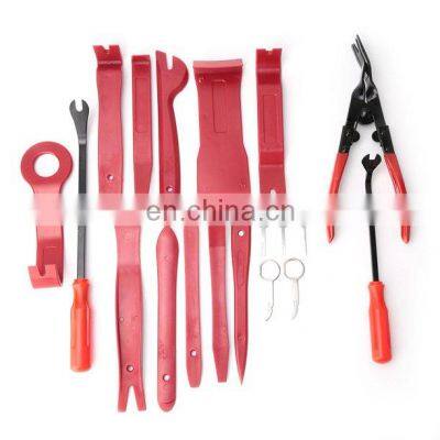 Nylon material 19 pcs car panel repair tools with storage box audio trim removal tools