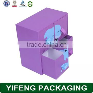 Purple 4 case packing design cute clothes cardboard box