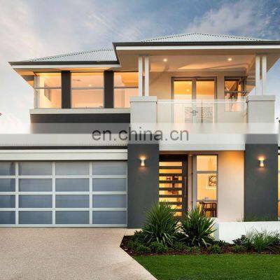 Cheap Electric Anodised Automatic Low-E Glass Aluminum Garage Door Price