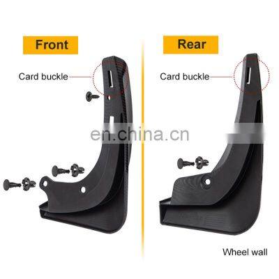 Hot Sale Car Mud Flaps For Tesla Model 3 2021 Accessories Mudguards Splash Guards Fender Matte Black Carbon Fiber ABS photo-4
