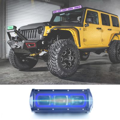 New Design 6D Driving Beam Super Bright 45W 8 Inch Led Light Bar With Amber White Daytime Running Time for Offroad ATV UTV Truck