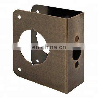 Small Stainless Steel Single Hole Security Lock and Door Protector Reinforcer