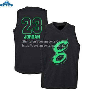 Wholesale Team Wear Gym Basketball Shirt Court Custom Sublimation Printing Basketball Jersey photo-2