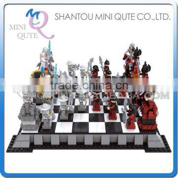 Mini Qute DIY intellect international chess draughts action figure plastic model building block brick educational toy NO.27907