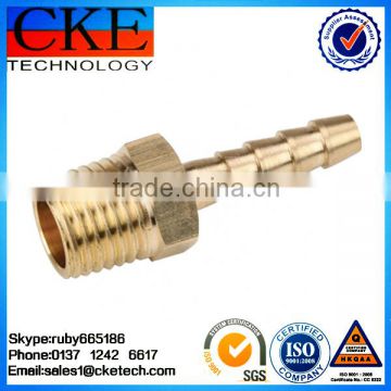 OEM Precision Brass CNC Machined Hex Threaded screw