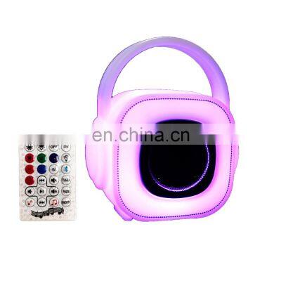 PE plastic led stereo speaker  waterproof night club speakers LED lamp New model wireless Tws Super Multifunction