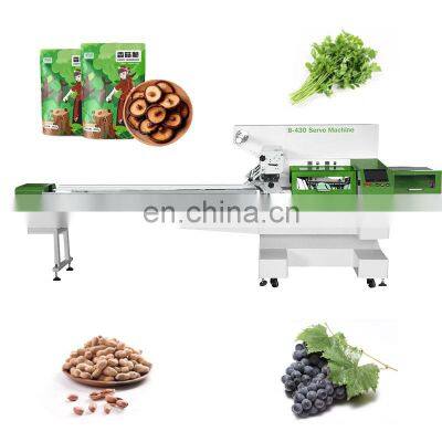 Fresh Parsley Tomato Mushroom Grape Flow Cereal Horizontal  Tray Wrapper Peanut Bar Pack Machine