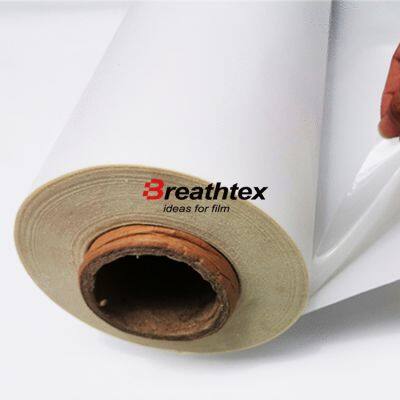 China Manufacturer Cheap Price Low Breathable Waterproof White TPU Membrane Breathable Laminated TPU Polyurethane Film photo-3