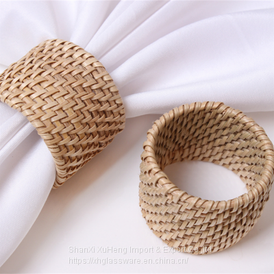 Rattan Luxury Napkin Ring For Home & Hotel Usable Ring Supplier Wholesale