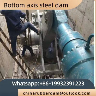 Hydraulic steel dam flap gate, river channel flap dam, waterproof tight, professional manufacturing