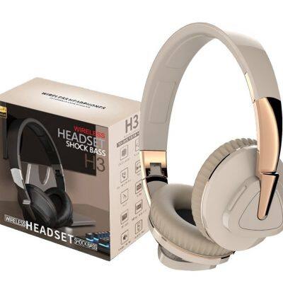 H3 Overhead Bluetooth 5.0 Computer Wireless Bass Gaming Headset With Microphone Noise Canceling Wireless Headphone For Laptop