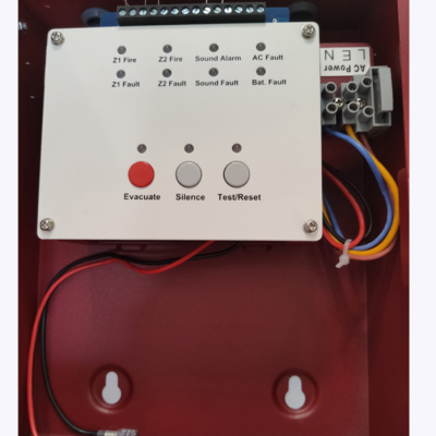 Small Business Fire Security 2 Zone Alarm Fire Alarm Control Panel