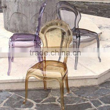 High quality clear glass Belle chair