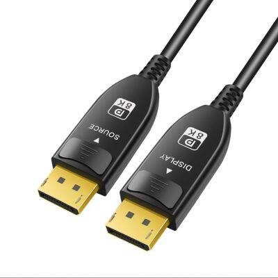 OEM Factory Wholesale 8K DisplayPort 1.4 Active Optical Cable-AOC-32.4Gbps 4K 140hz, 8k 60hz, 32.4Gbps, Fiber Optic, AOC