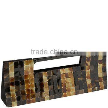 High quality best selling black and yellow horn handbag from vietnam