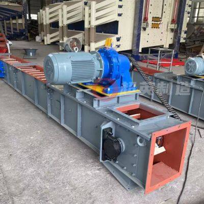 Food Waste Scraper Conveyor, Fully Enclosed Horizontal Material Conveying Machine, Chemical Raw Material Stainless Steel Scraper Conveyor photo-5