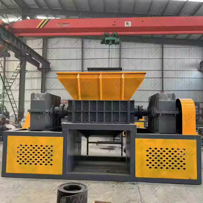 Double Shaft Shredder for Tires Metal Drums Car Bumpers Recycling photo-1