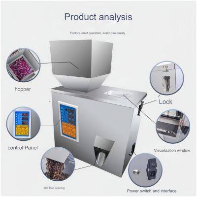 Filling Machine Double Head Salt Rice Nuts Spices Pouch Granule Weighing Filling Machine photo-2