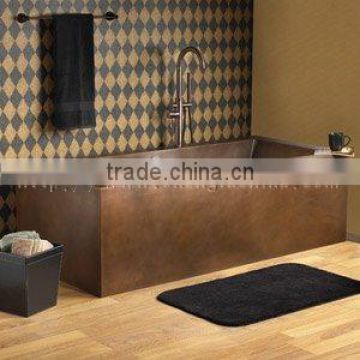 antique rectangle copper bathtubs for hotel