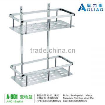 High quality stainless steel double-deck basket