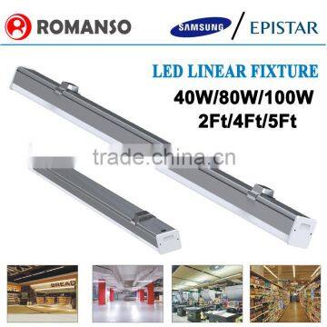 SAMSUNG 2835 SMD 40w 1200mm fancy office linear light CE RoHS