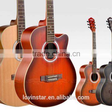 Promotional Cheap Price 40" Mahogany wood acoustic guitar