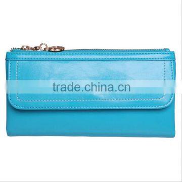 RFID Blocking Cowhide Leather Beautiful Women Wallet/Lady Purse